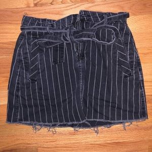 Urban Outfitters Denim Frayed Skirt